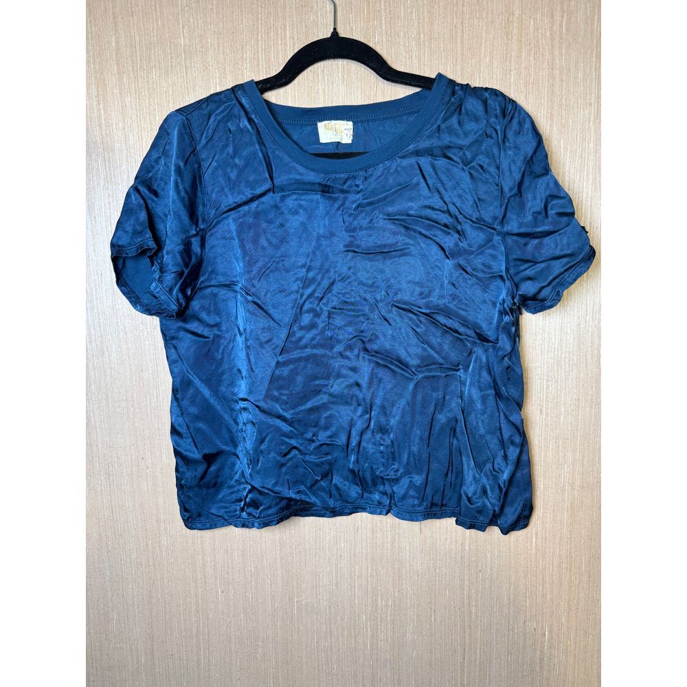 Nation LTD silky short sleeve blouse